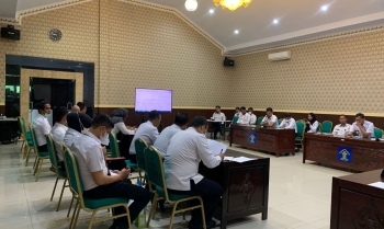 Rapat Monev Pembangunan ZI Menuju WBBM Tahun 2022 Periode Triwulan III